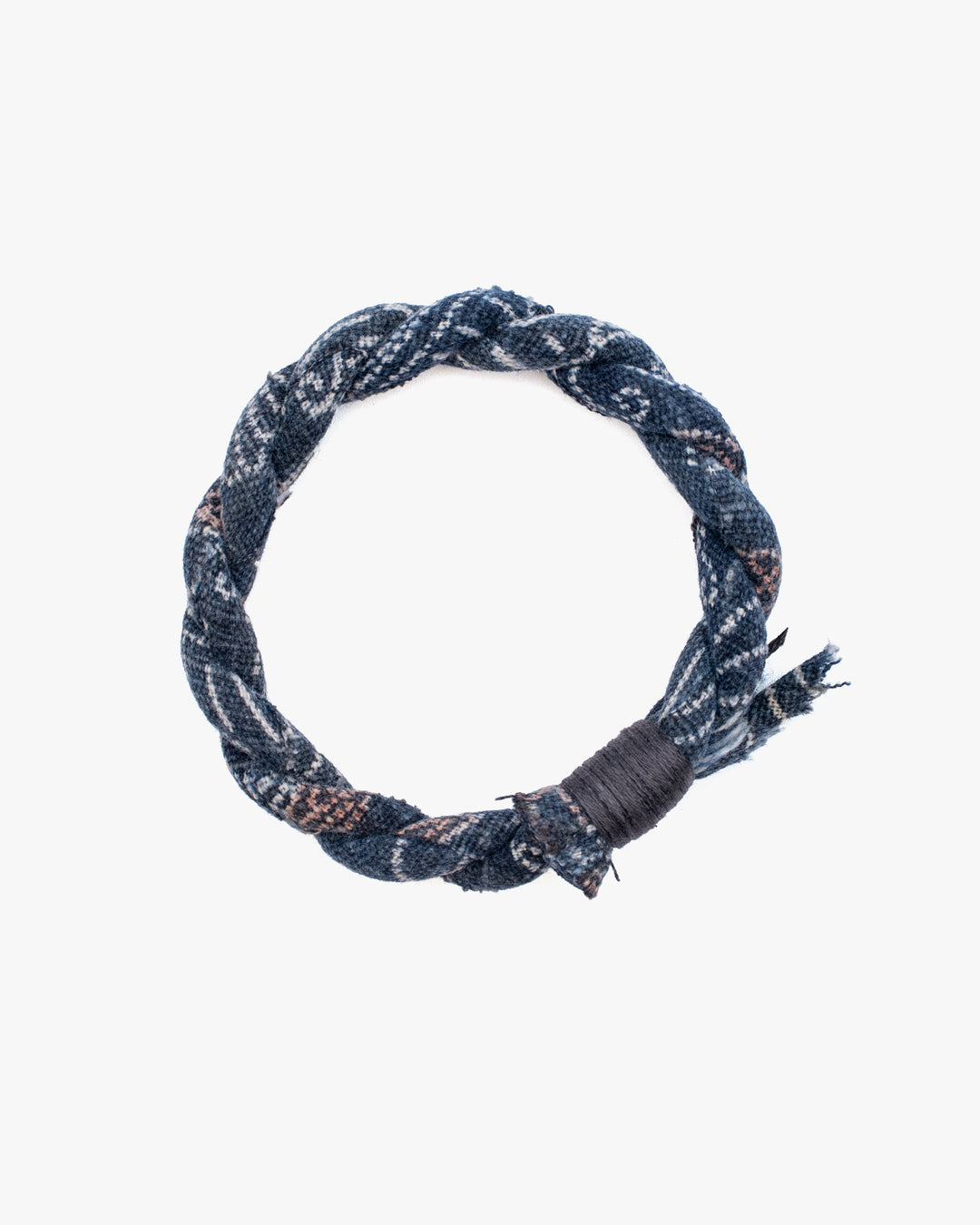 Boet x Kiriko Bracelet, Vintage Washed Indigo with Katazome