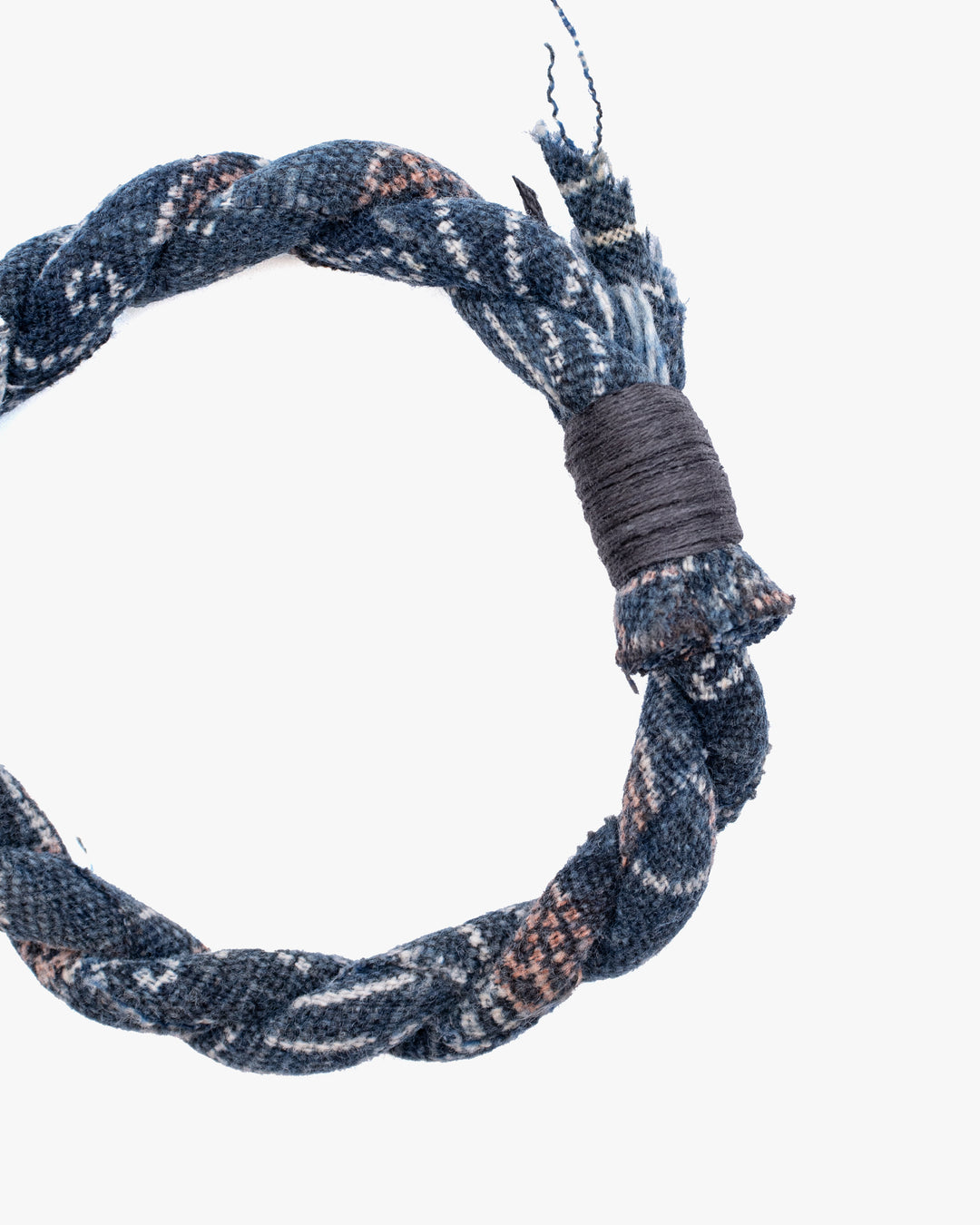 Boet x Kiriko Bracelet, Vintage Washed Indigo with Katazome