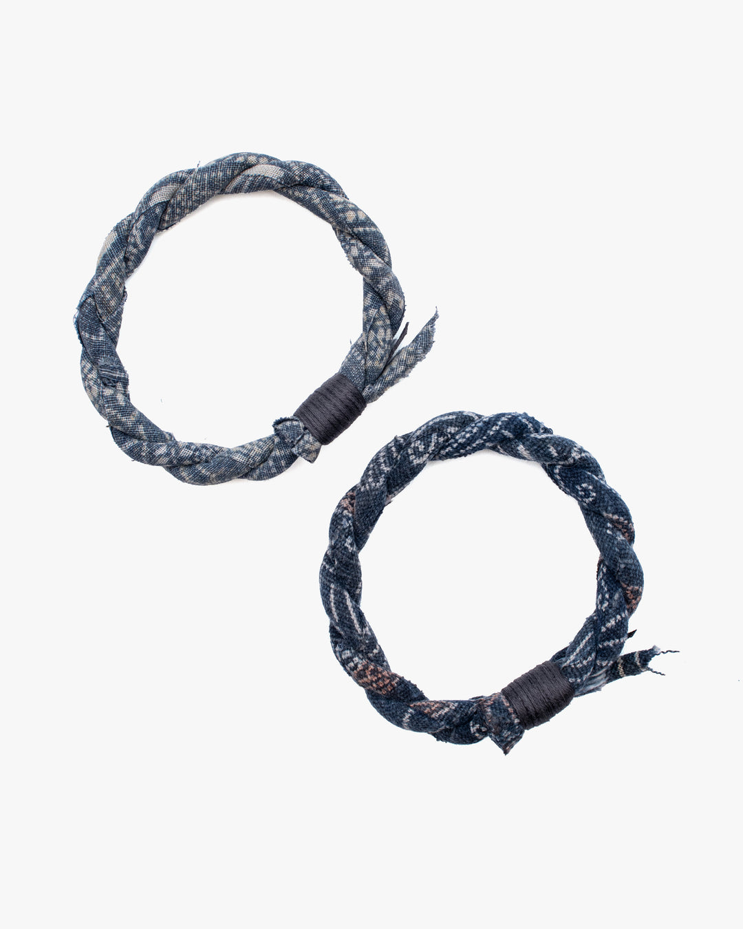 Boet x Kiriko Bracelet, Vintage Washed Indigo with Katazome