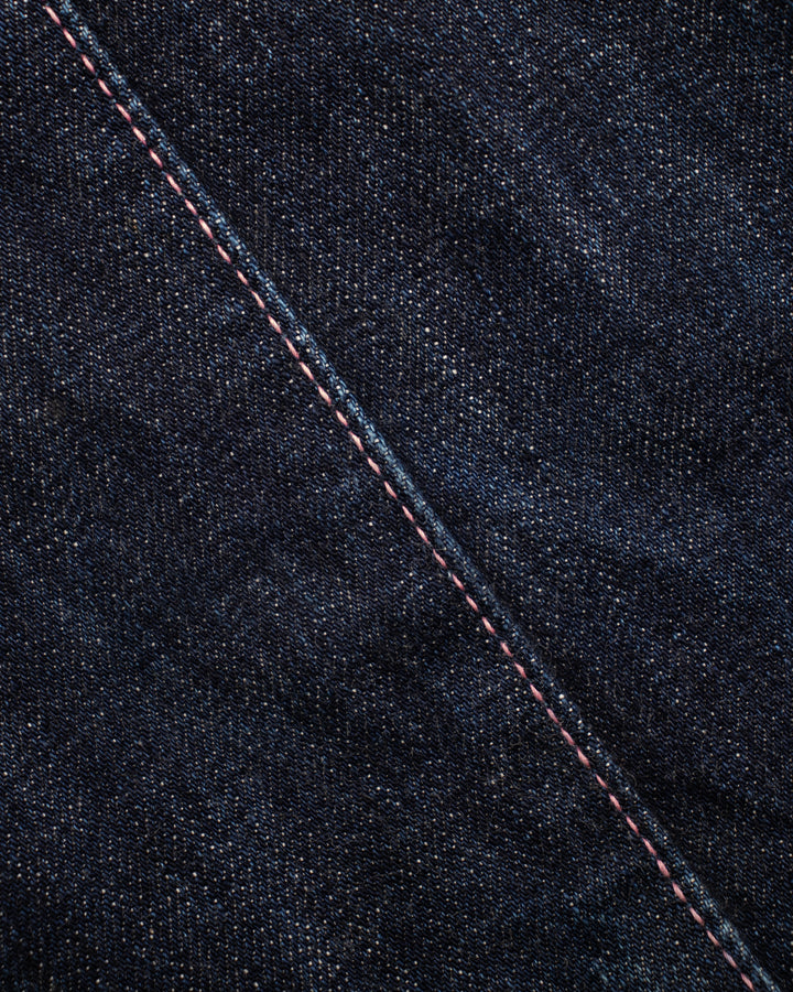 Japanese Repro Denim Jeans, 34, Momotaro Jeans, Dark Wash with Distressed Details