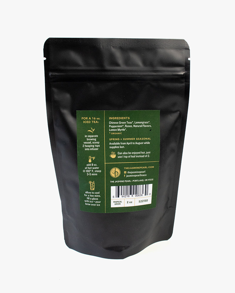 The Jasmine Pearl Tea, Loose Leaf, Tropical Green
