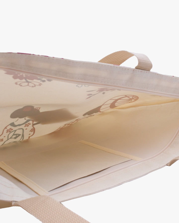 Kurochiku, Zipper Tote Bag, Maiko