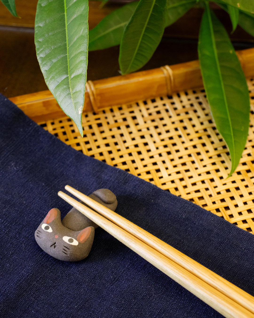 Chopstick Rest, Kawai, Handmade Style Cats