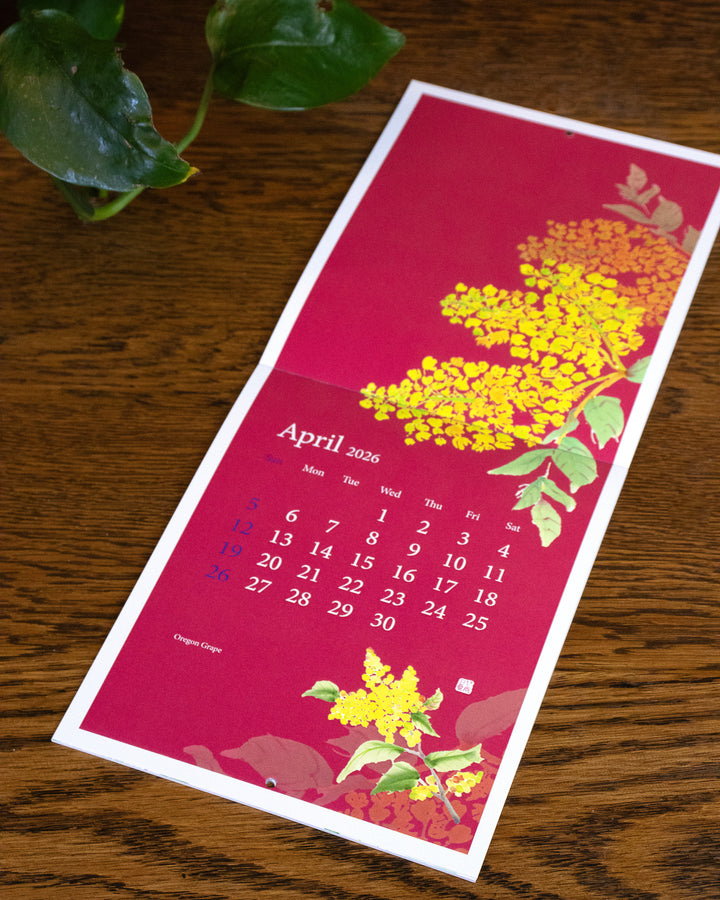 Calendar, Oregon Wildflowers, 2026