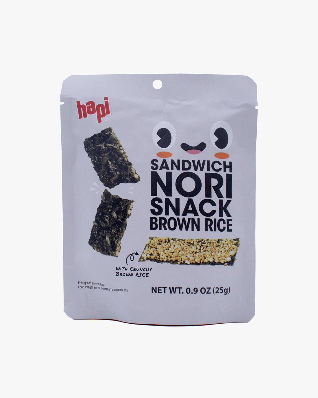 Hapi, Sandwich Nori Snack, Brown Rice