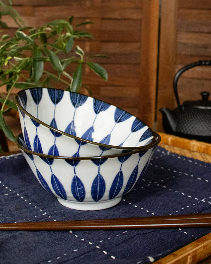 Bowl, Ichiyama, Set of 2 with Chopsticks, Sunflower