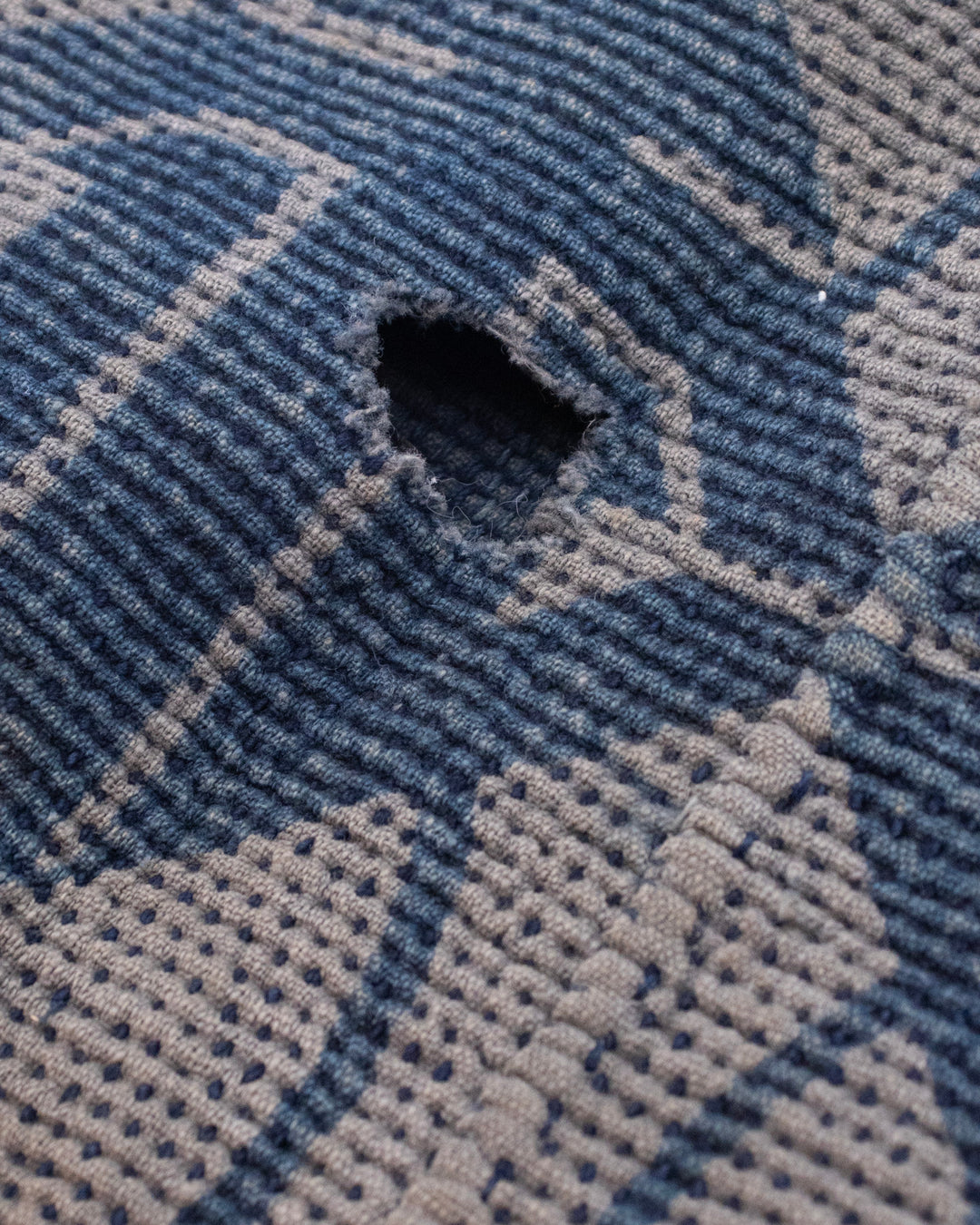 Vintage Hikeshi Robe, Fully Sashiko-Stitched, Indigo