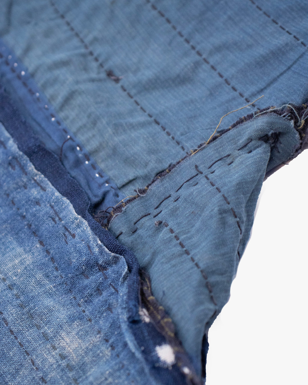 Vintage Noragi Jacket, Reversible, Boro Patched and Sashiko Stitched
