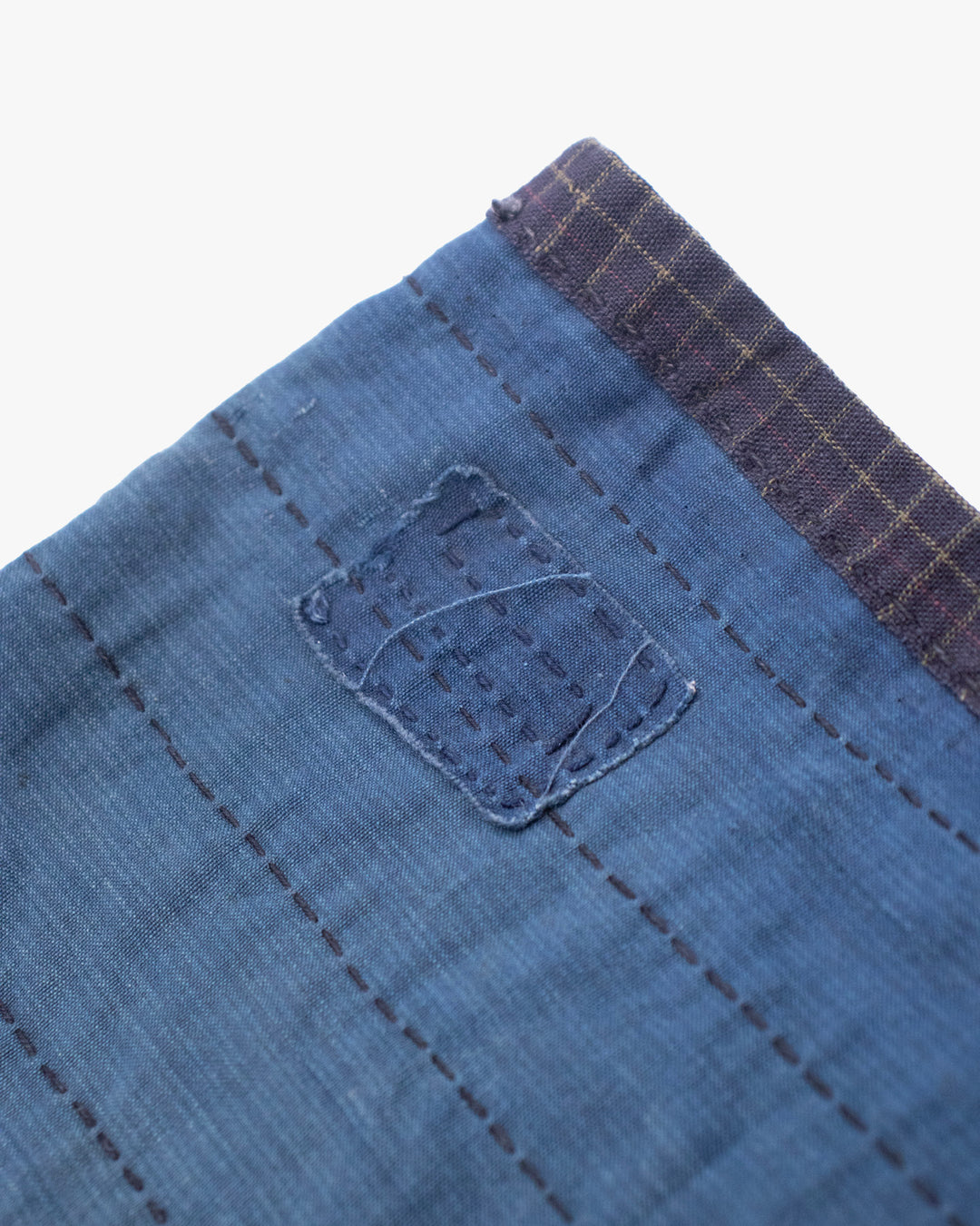 Vintage Noragi Jacket, Reversible, Boro Patched and Sashiko Stitched