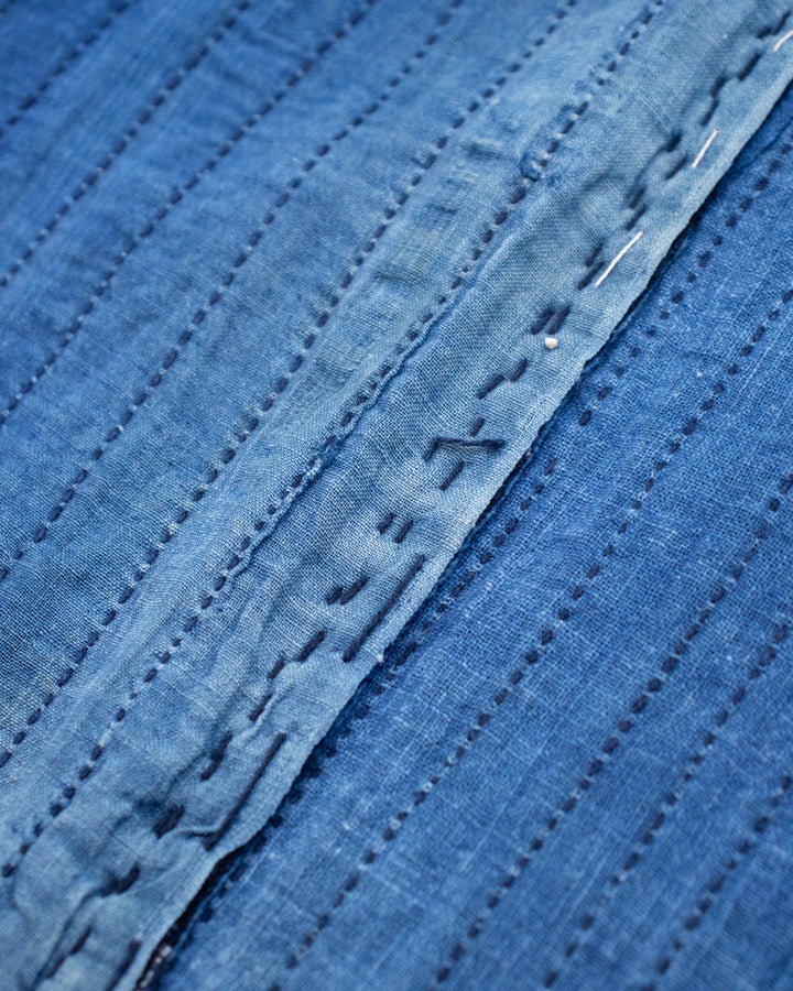 Vintage Noragi Jacket, Reversible, Boro Patched and Sashiko Stitched