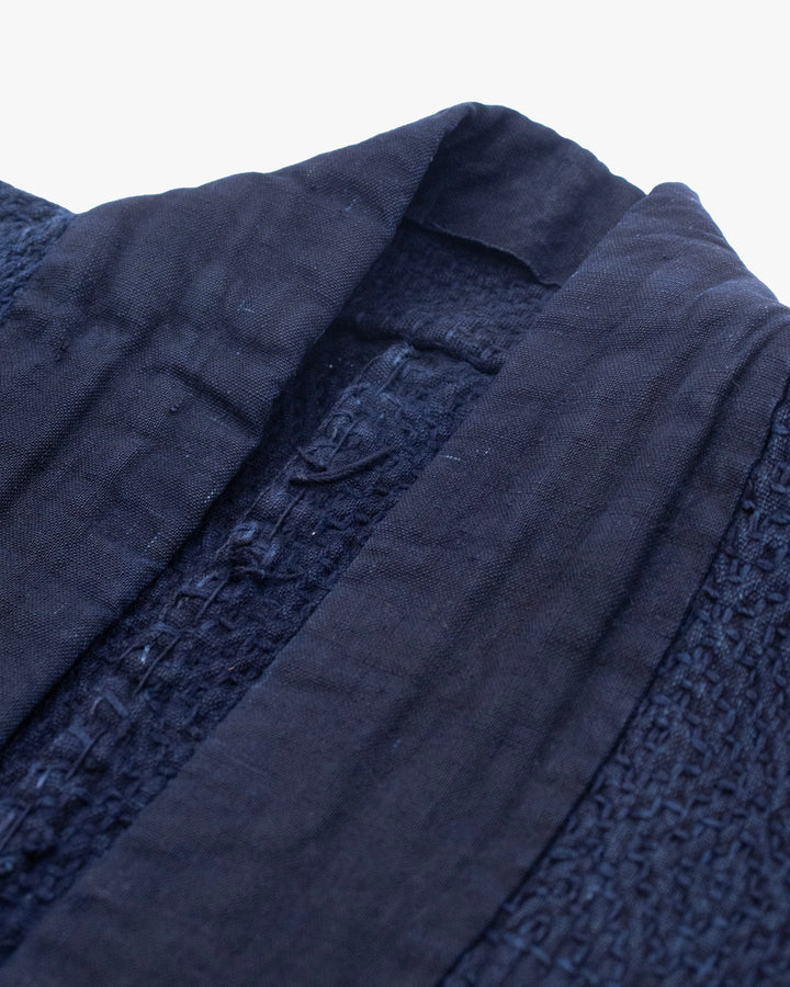 Vintage Noragi Jacket, Partially Sashiko-Stitched, Indigo