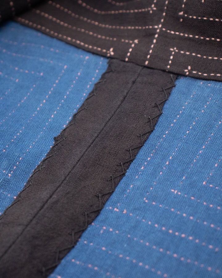 Vintage Hippari Jacket, Fully Sashiko-Stitched