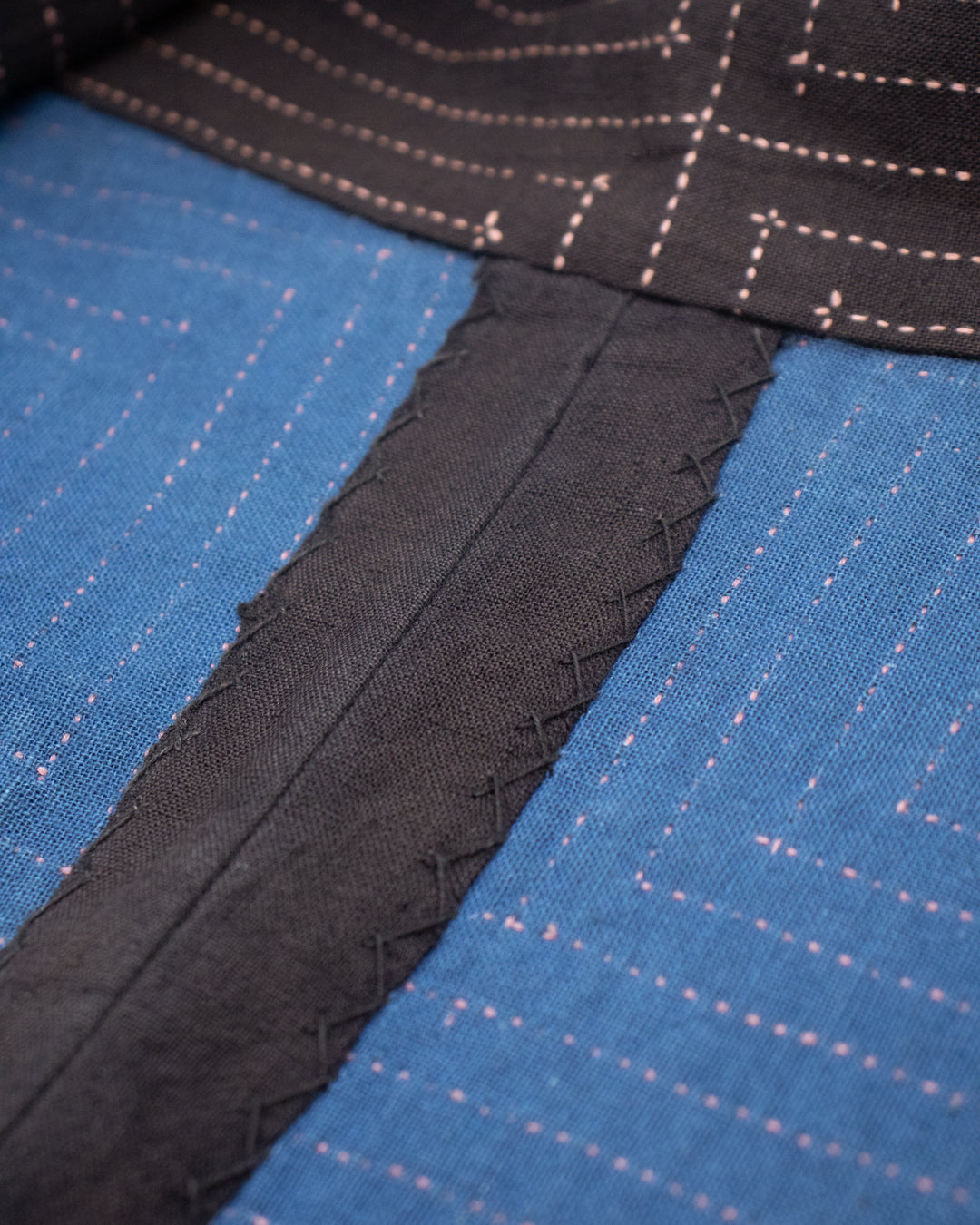 Vintage Hippari Jacket, Fully Sashiko-Stitched