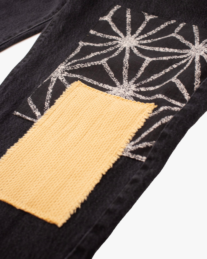 Kiriko Custom Patched Denim Jeans, Levi&