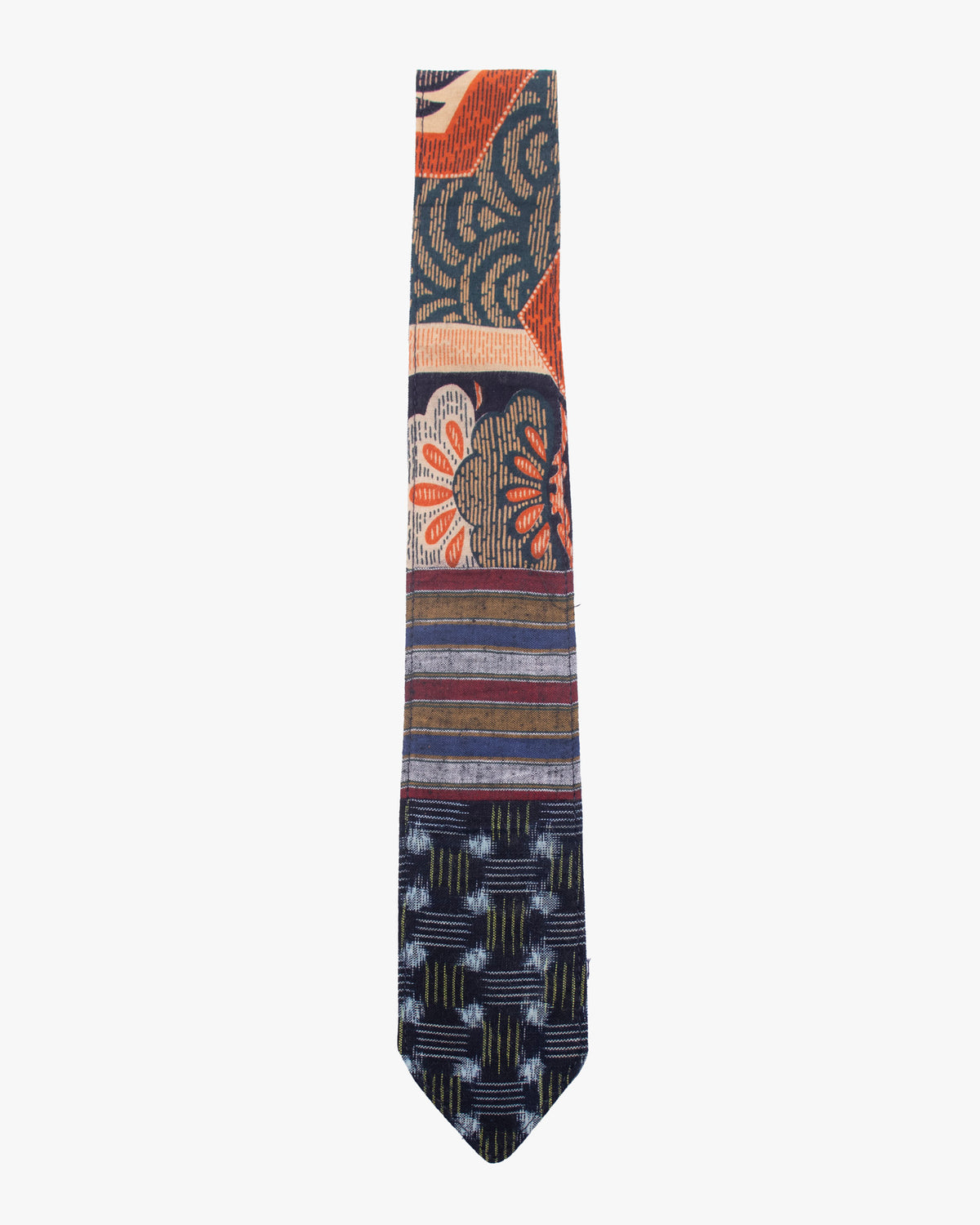 Kiriko Original Tie, Boro, Yukata Tsuru, Shima and Kasuri