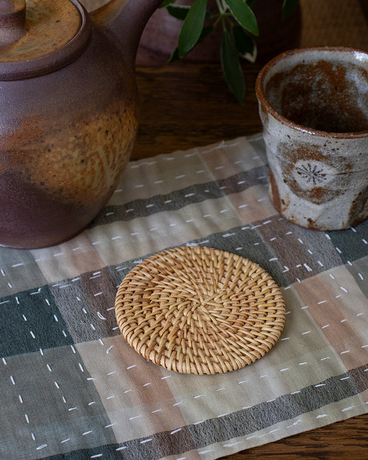 Kokoro Original, Woven Coaster, Bamboo