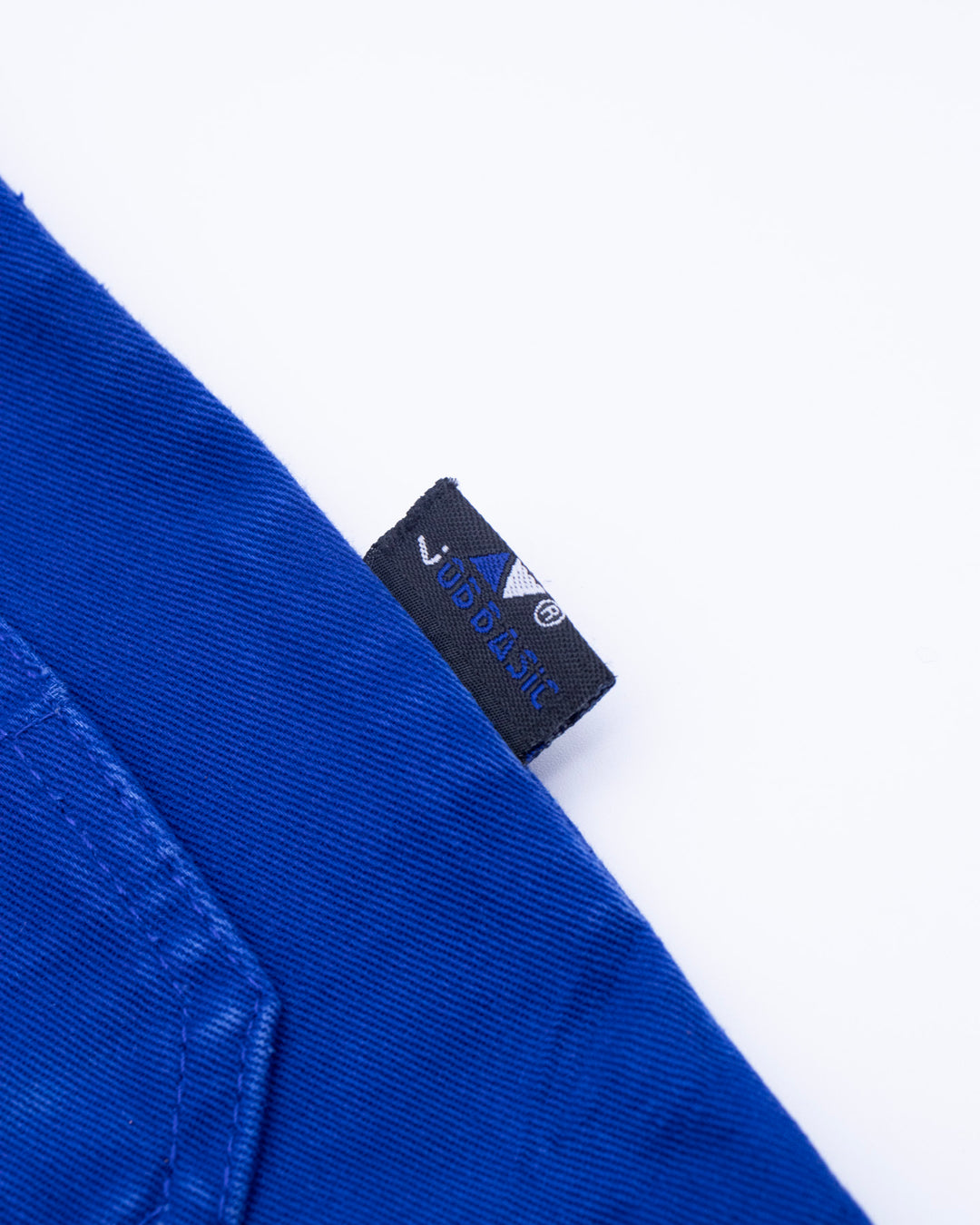Kiriko Custom, One of a Kind Patched French Workman Jacket, Blue Patched Apron Fabric - 10