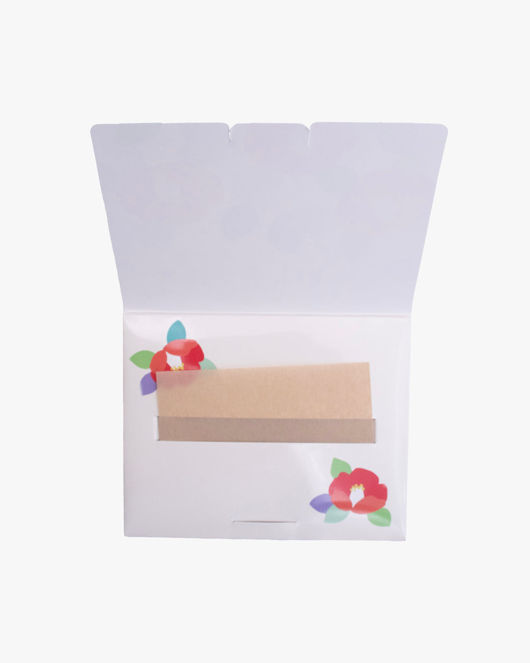 Oil Blotting Paper, Red Flowers