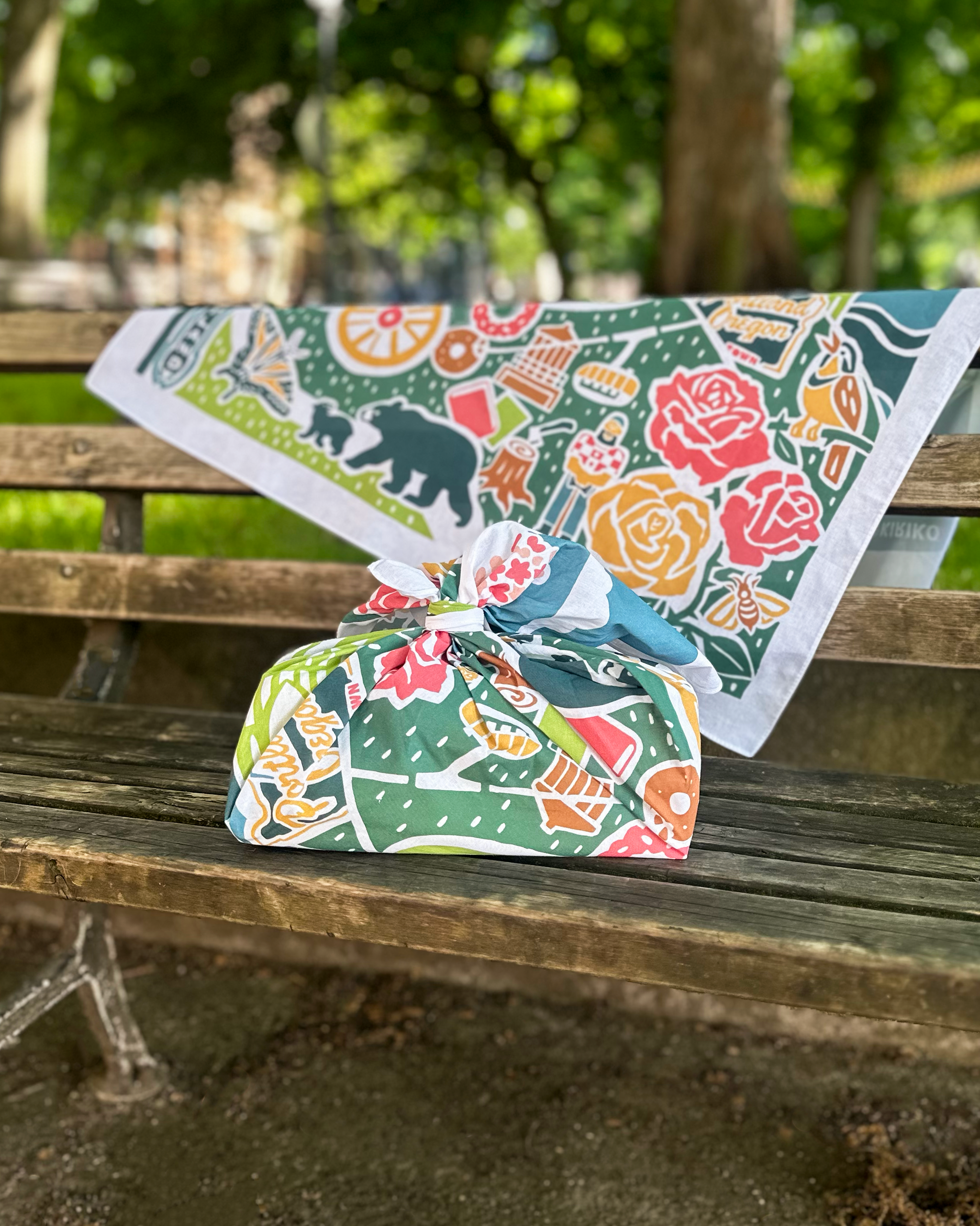 Kiriko Original Furoshiki, Map of Portland – Kiriko Made