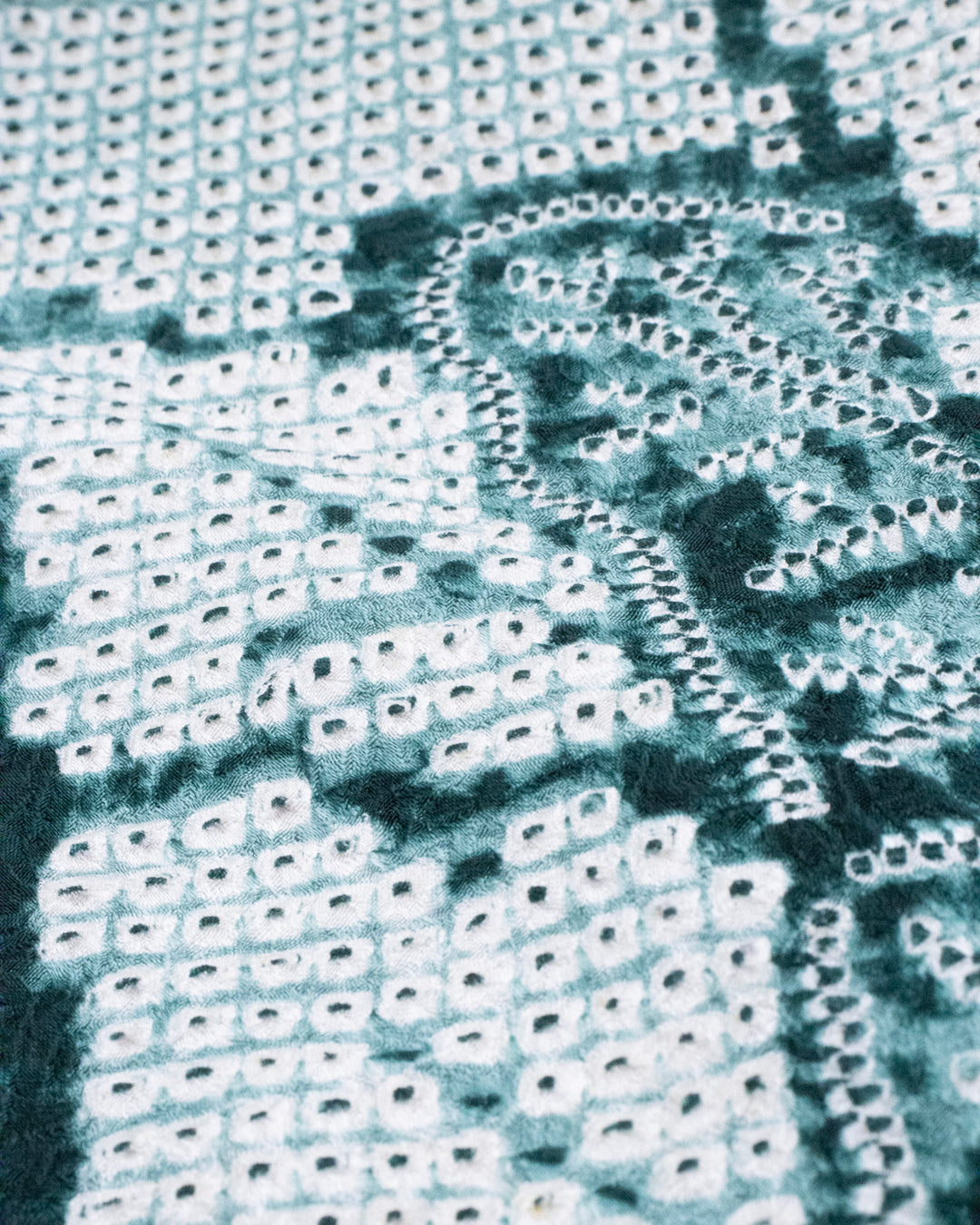 Vintage Haori Jacket, Full Shibori, Forest, Teal