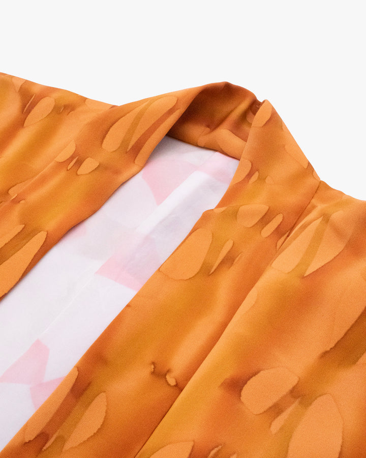 Vintage Haori Jacket, Orange Tachiwaku