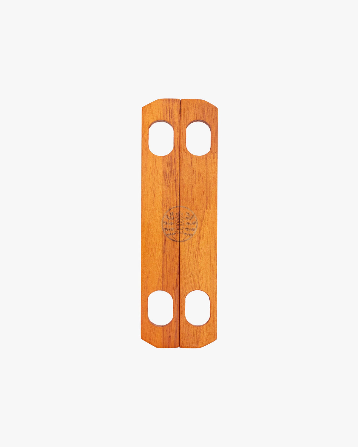 Kiriko Original Furoshiki Wooden Clasp, Tan Finish, Oak Wood