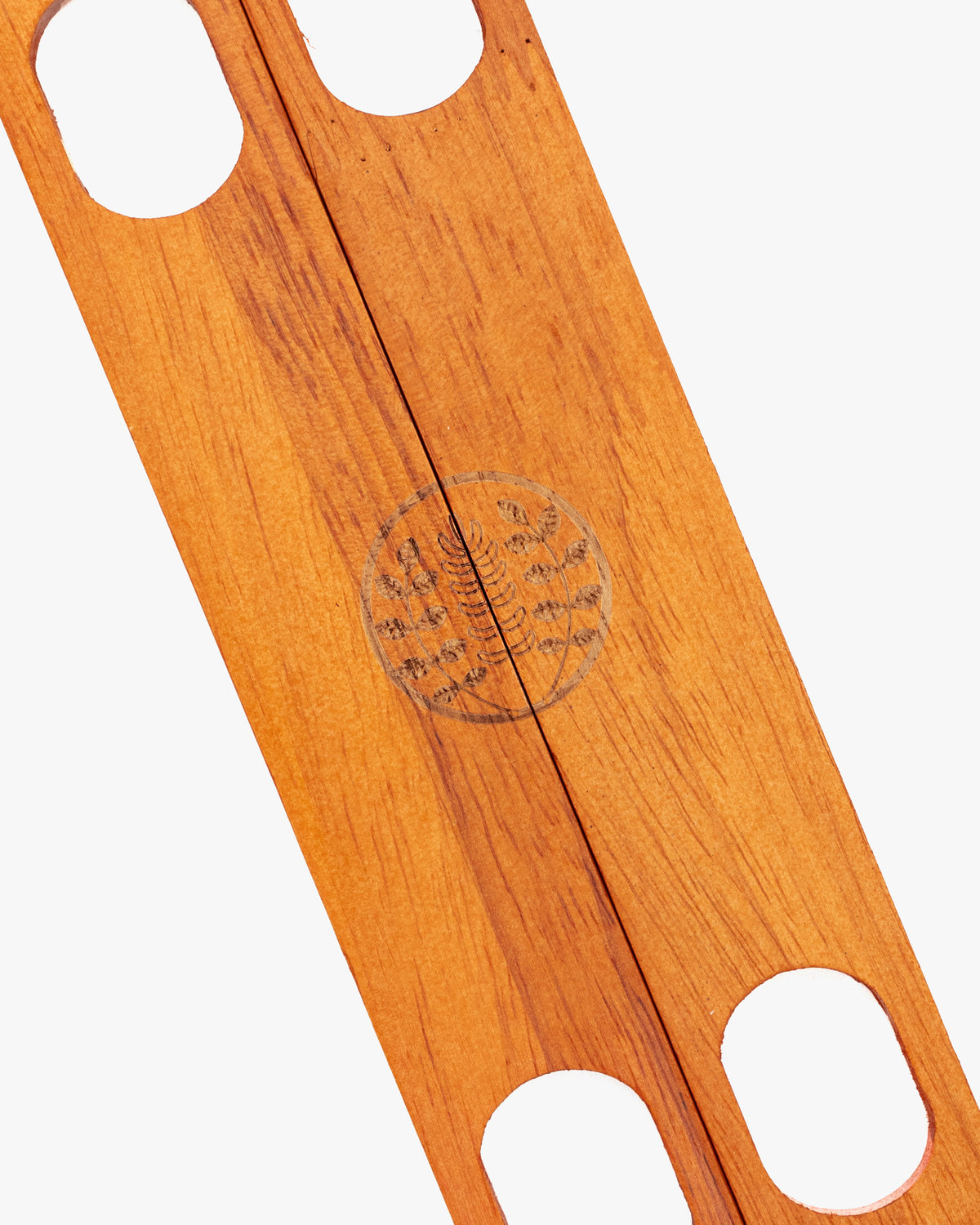 Kiriko Original Furoshiki Wooden Clasp, Tan Finish, Oak Wood