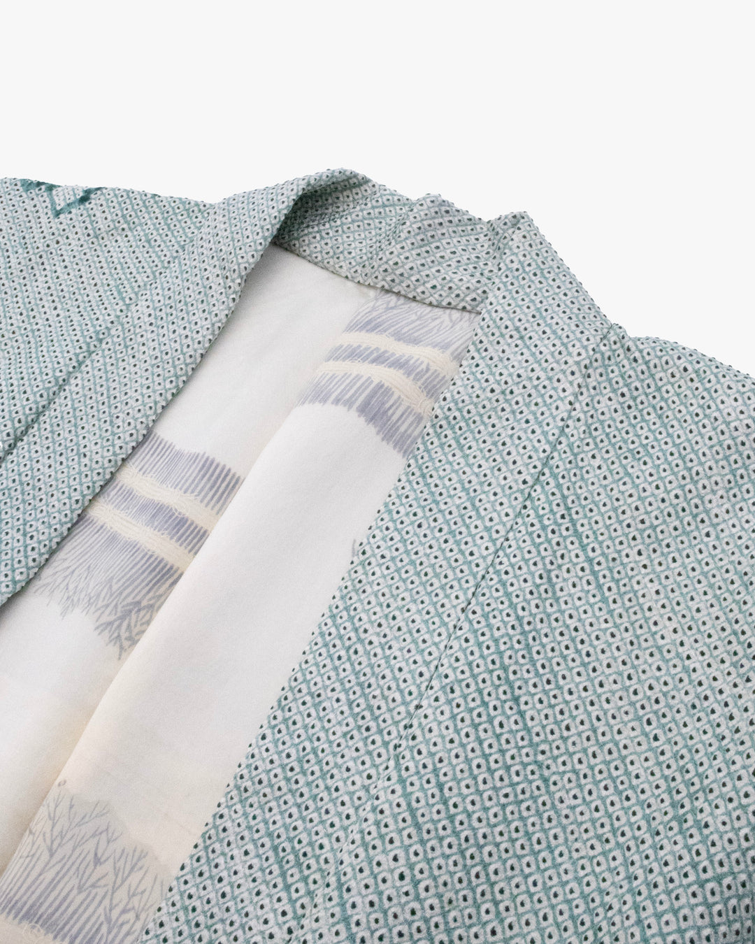 Vintage Haori Jacket, Full Shibori, Forest, Teal