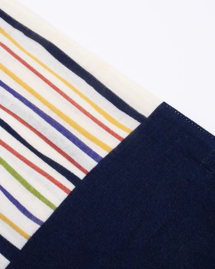 Kurochiku, Cotton Scarf, Multicolor Shima