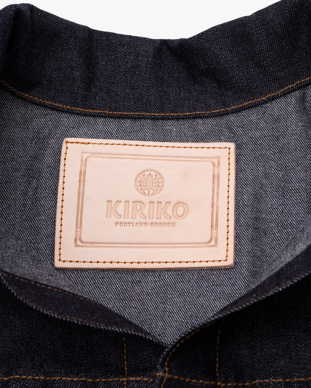 Kiriko Original Type II Denim Trucker Jacket, Trimmed with Patched Multi Fabric, Raw Denim