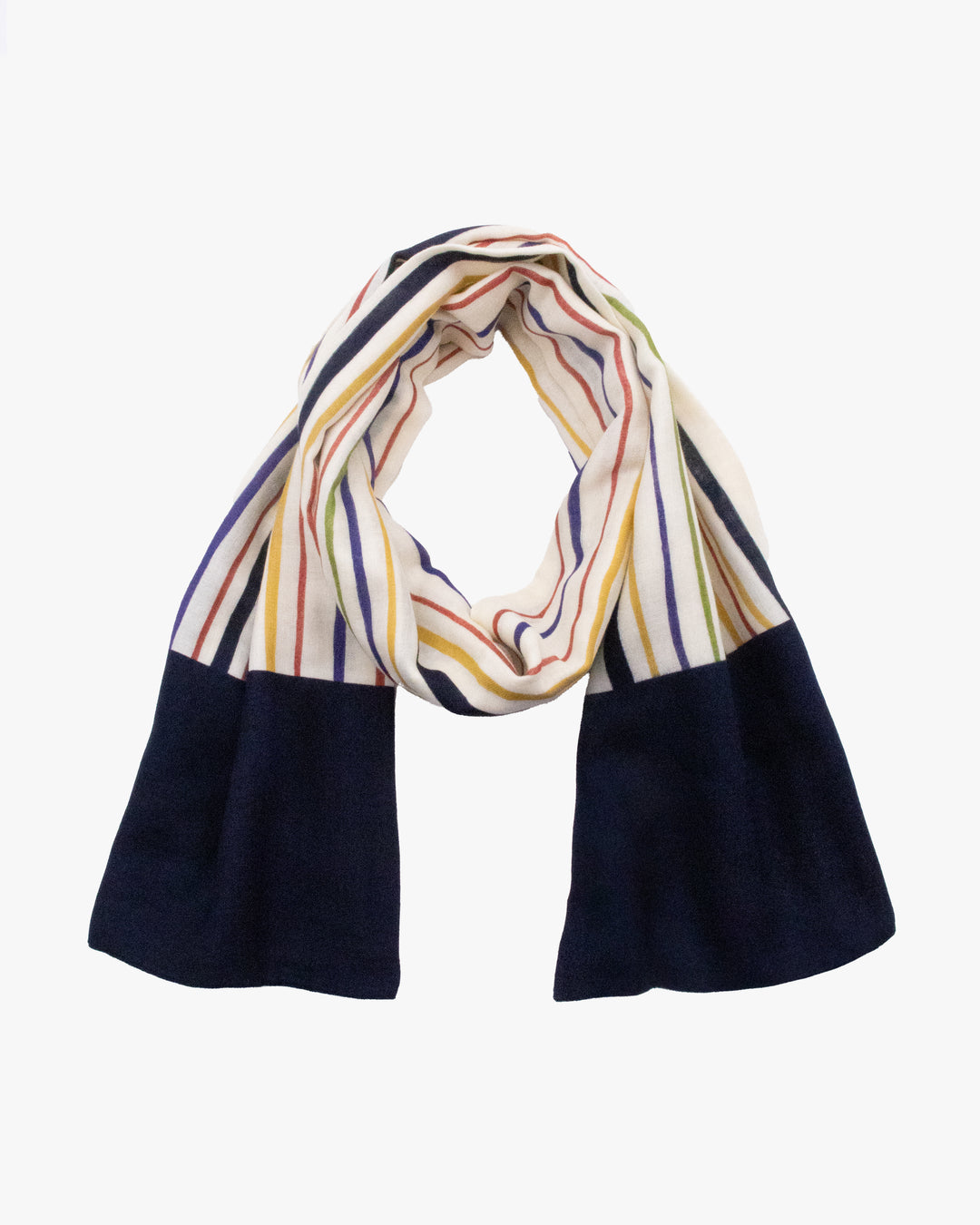 Kurochiku, Cotton Scarf, Multicolor Shima