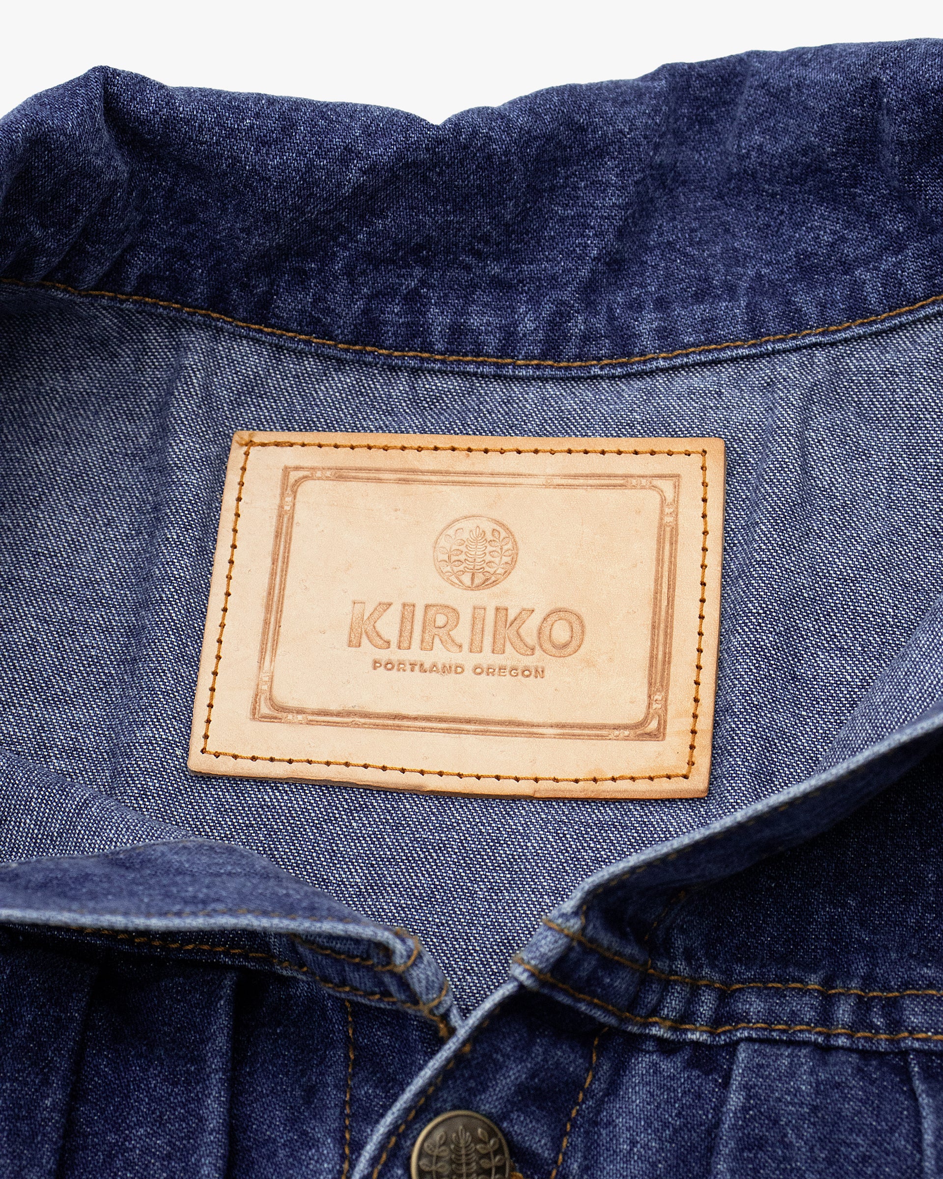 Kiriko Original Type II Denim Trucker Jacket, Trimmed with Patched