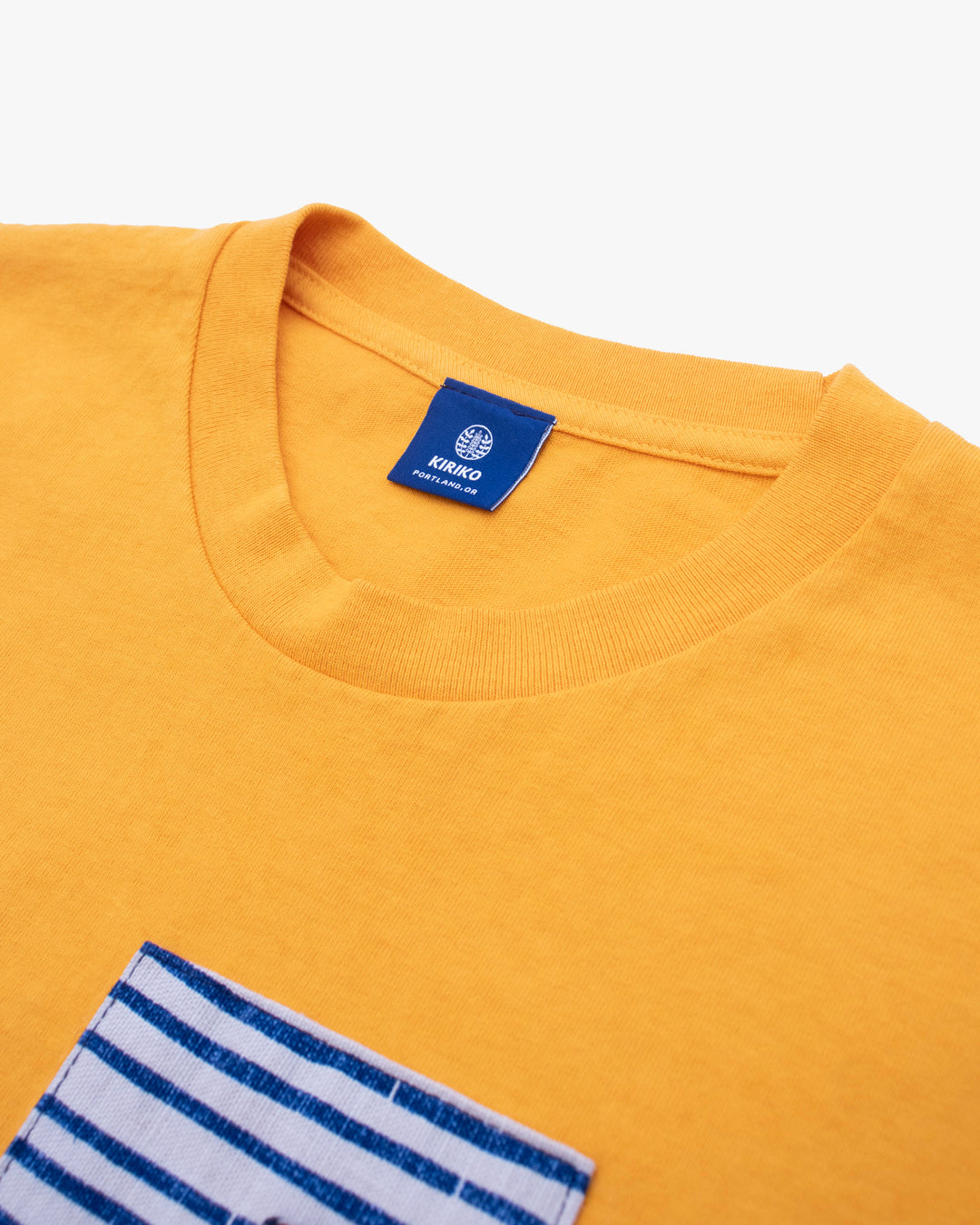 Kiriko Original Tee, 8 oz. US Made, Patched Pocket Tee, Gold