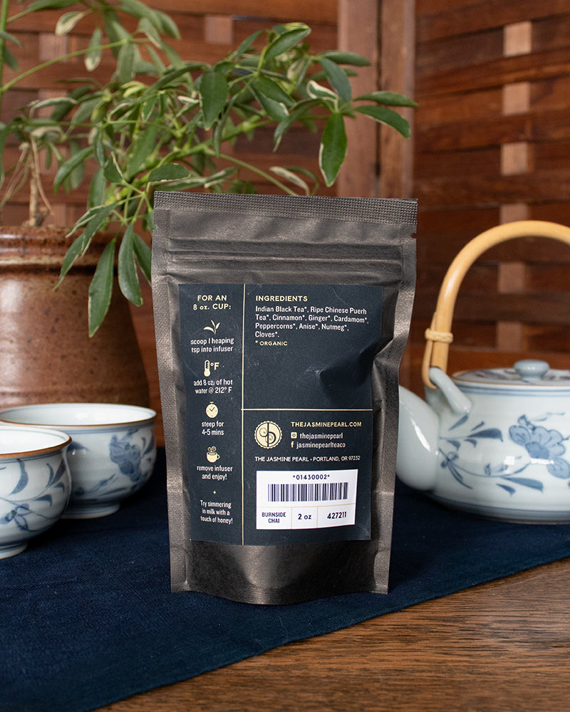 The Jasmine Pearl Tea, Loose Leaf, Burnside Chai
