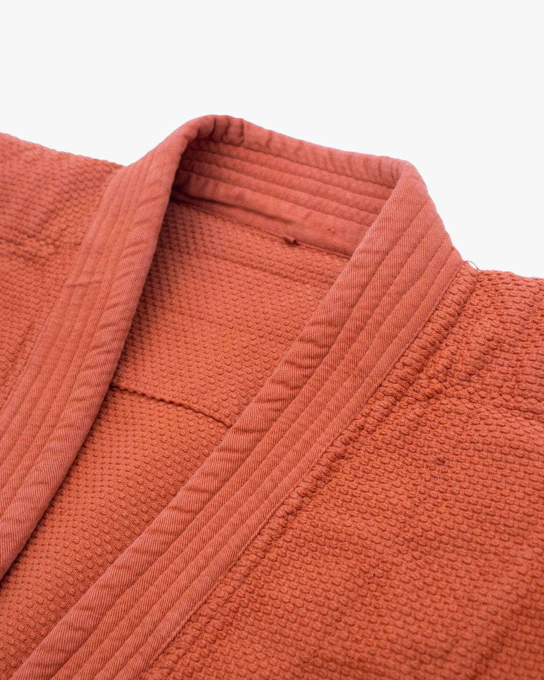 Kiriko Custom Dyed Kendogi Jacket with Pockets, Kakishibu, Sashiori Style B