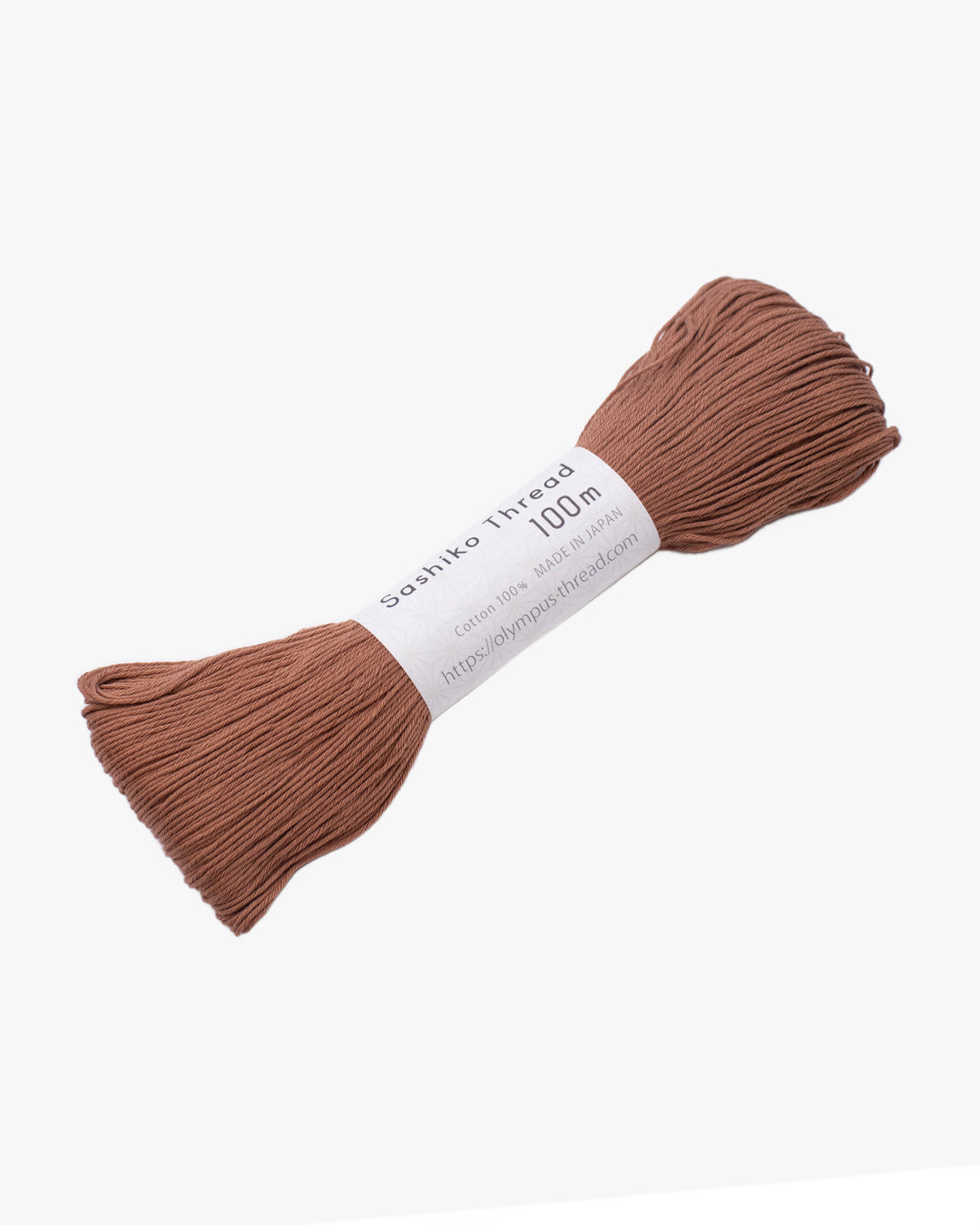 Sashiko Thread, 100m, Brown