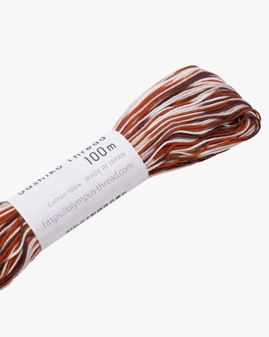 Sashiko Thread, 100m, Variegated Dark Brown