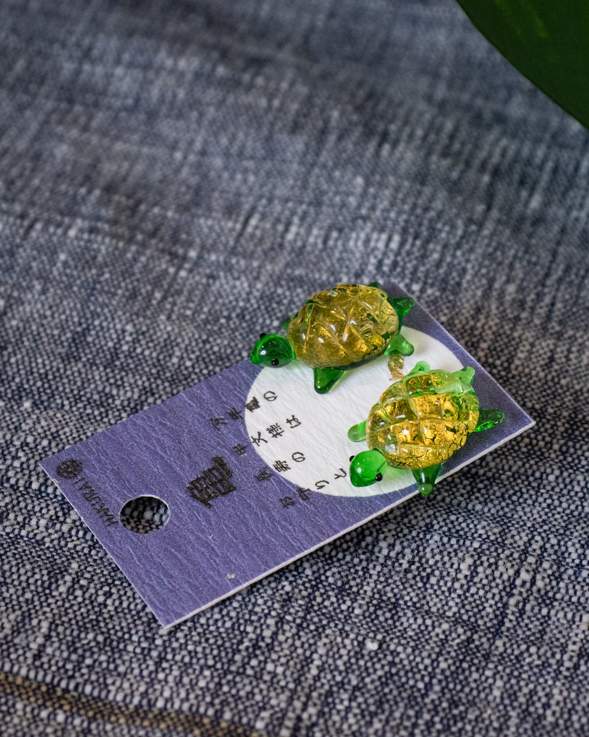 Wa Modern, Glass Earrings, Turtle