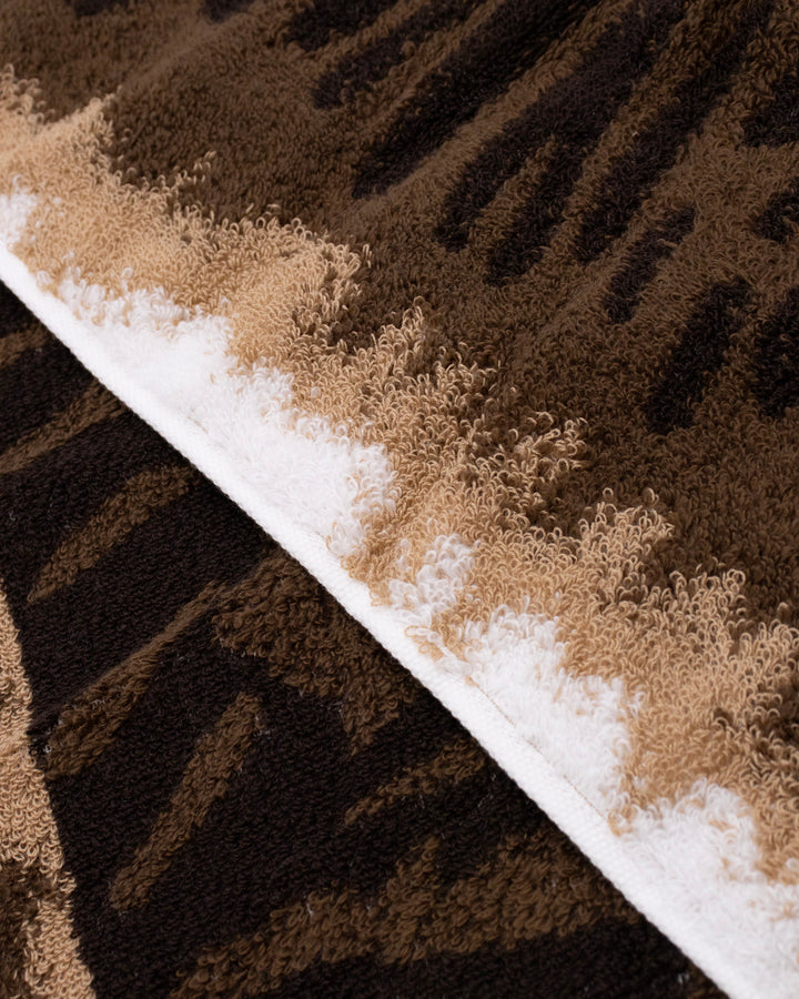 Japanese Long Face Towel, Uchi no Ko Kenami Long Face Towel, Brown
