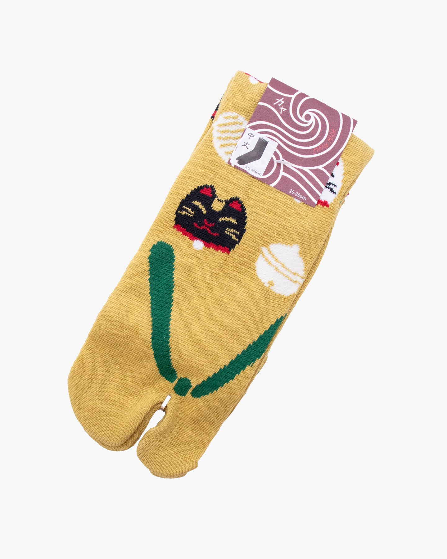 Wa Modern, Tabi Socks, Yellow Mingei Hanaotabi