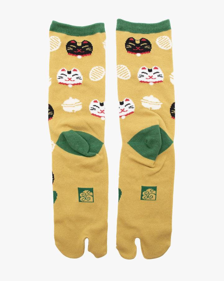 Wa Modern, Tabi Socks, Yellow Mingei Hanaotabi