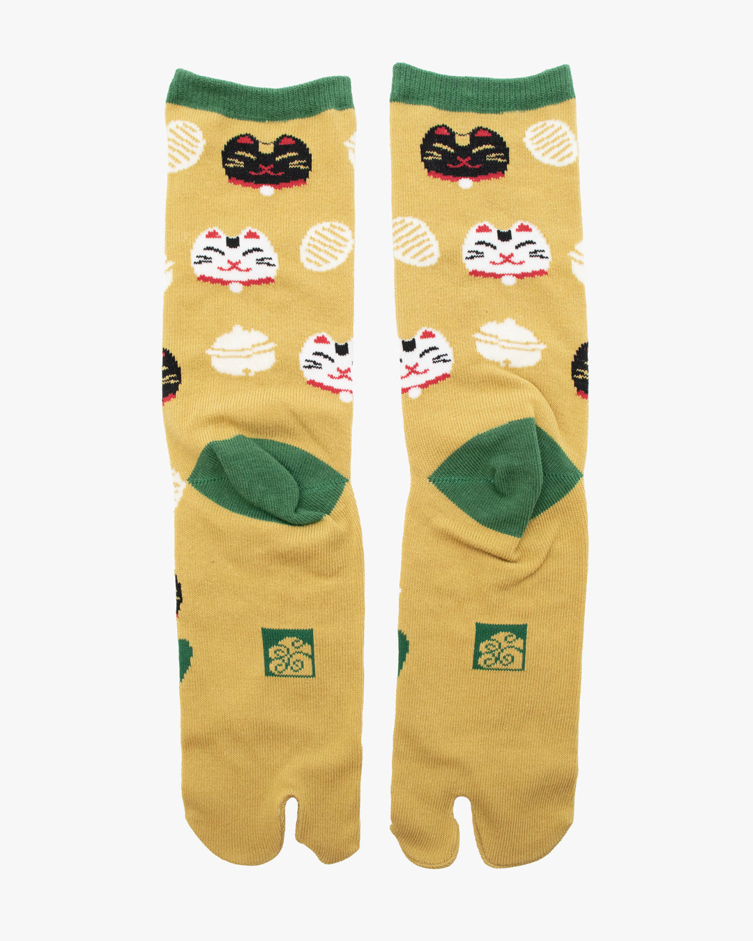 Wa Modern, Tabi Socks, Yellow Mingei Hanaotabi