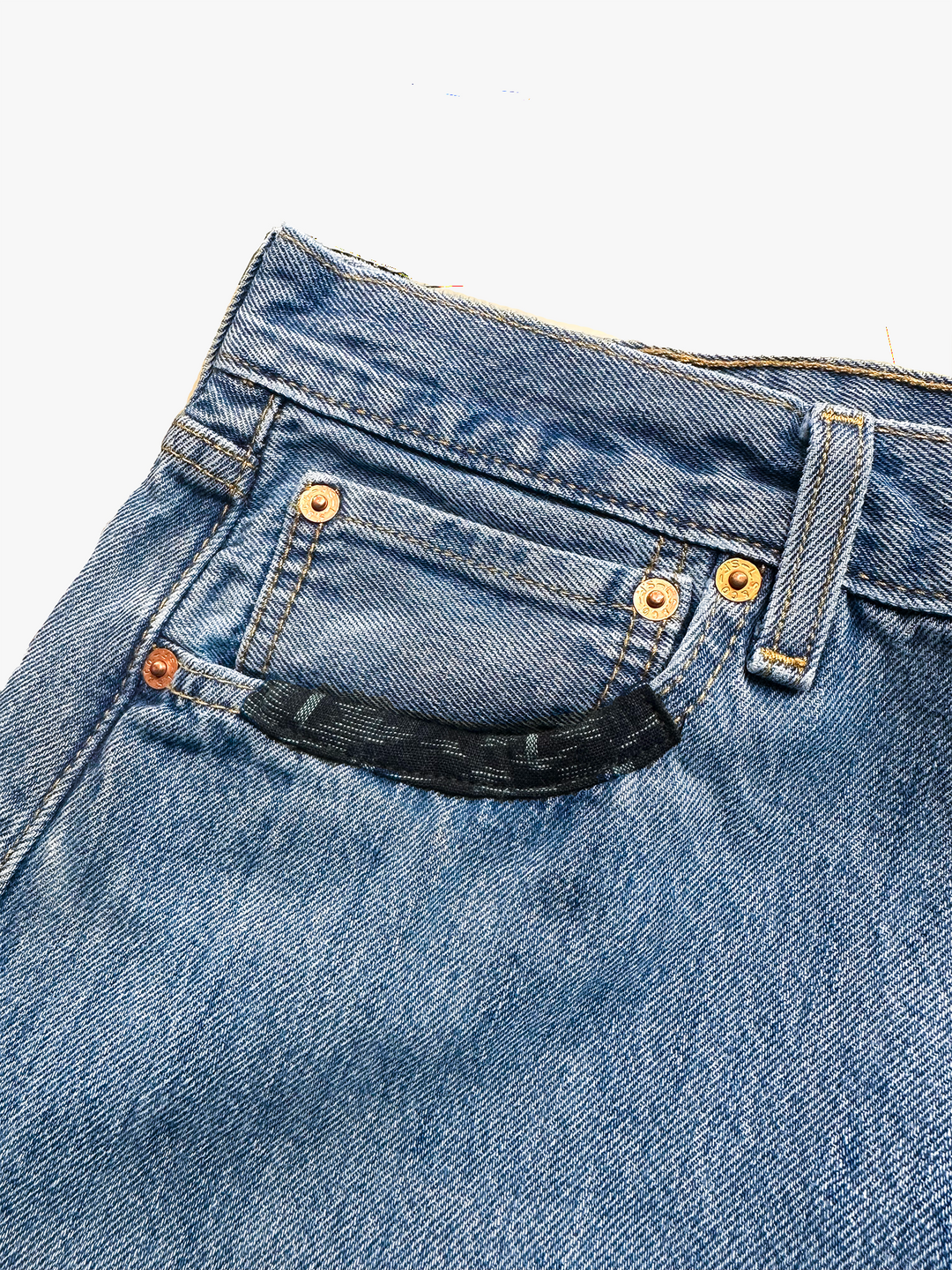Kiriko Custom Patched Denim Jeans, 8