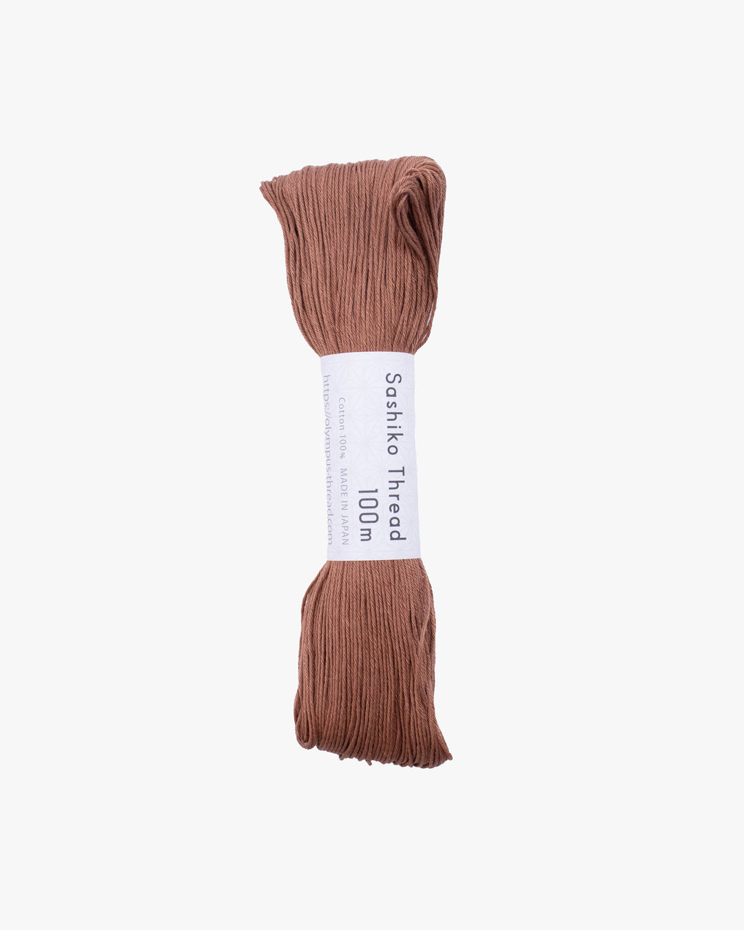Sashiko Thread, 100m, Brown
