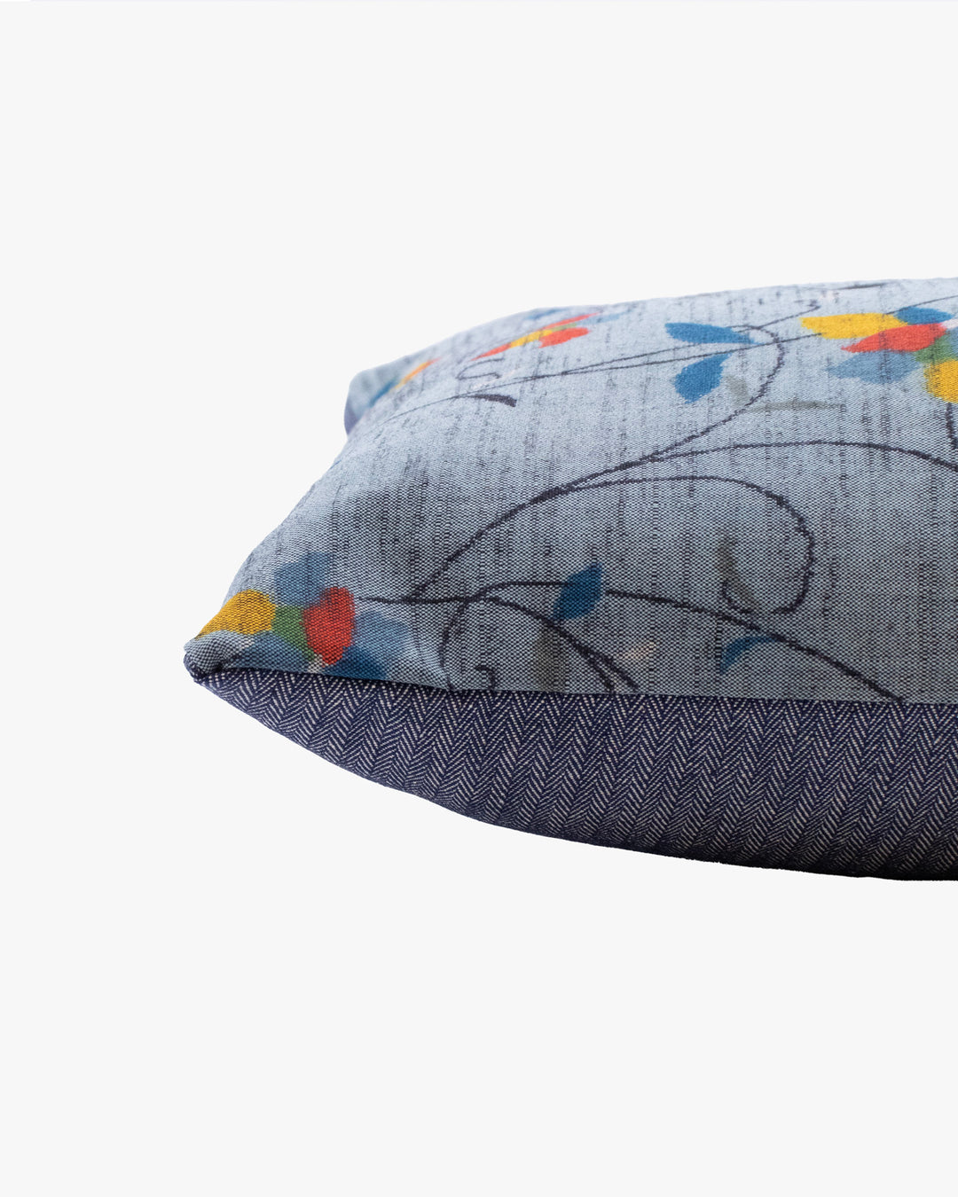 Kiriko Original Pillow, Blue Vine with Flowers