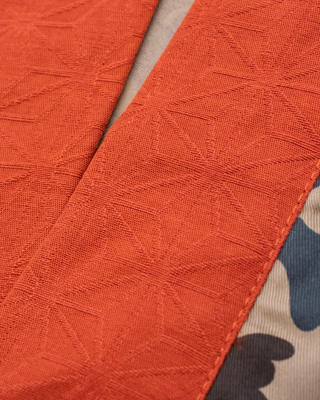 Kiriko Custom Military Jacket, Camo Patched, Orange Trim