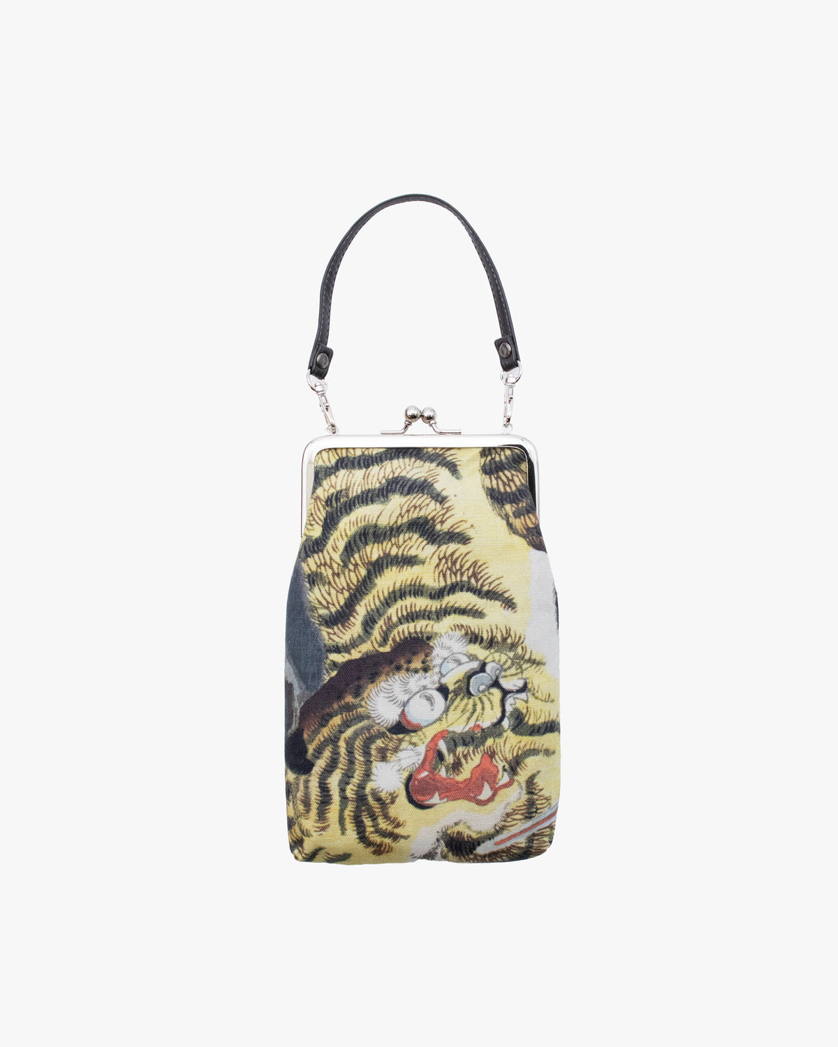 Wa Modern, Gamaguchi Purse with a Handle, Tora