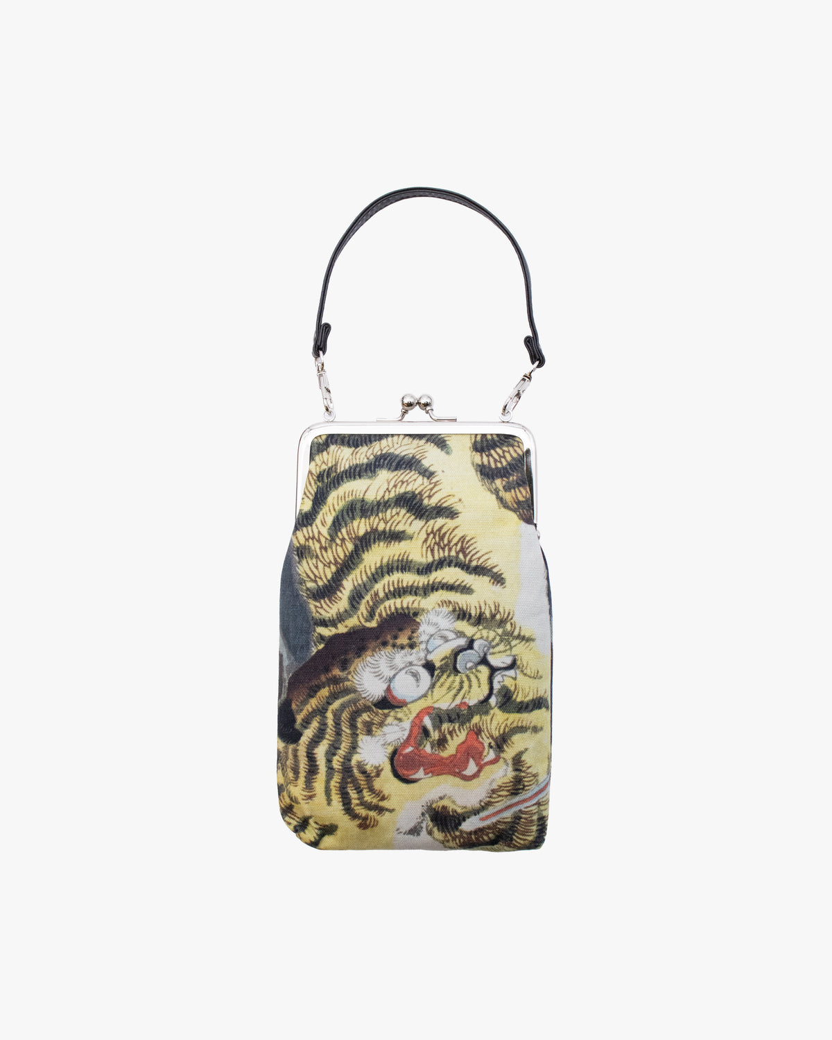 Wa Modern, Gamaguchi Purse with a Handle, Tora
