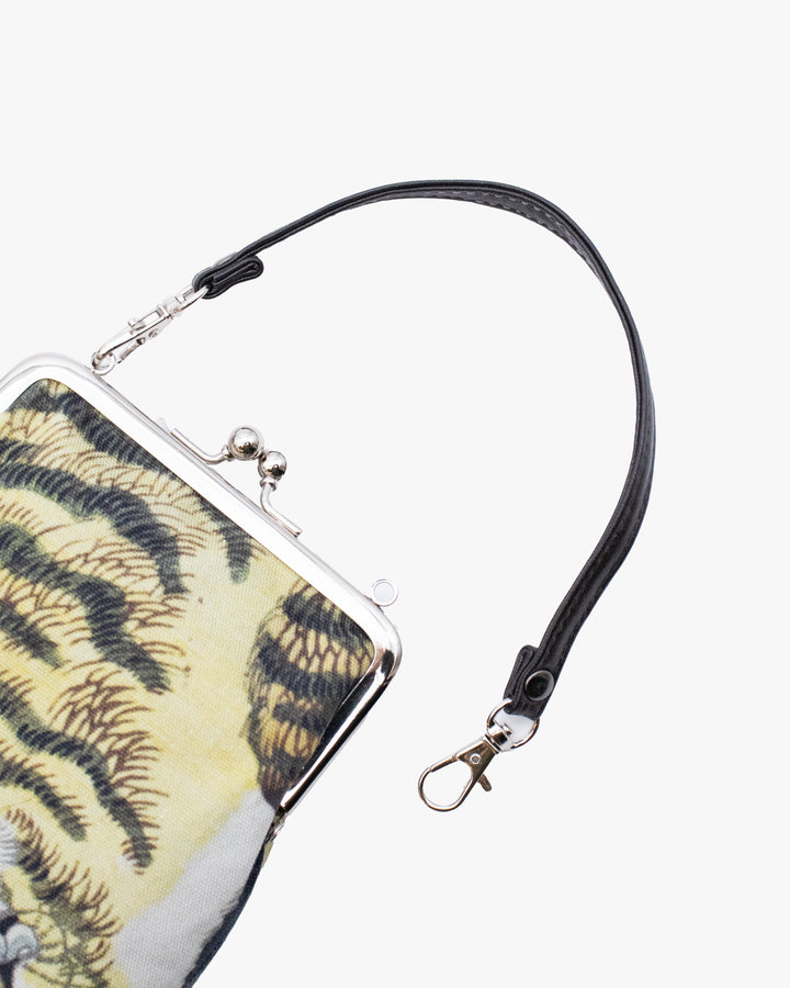 Wa Modern, Gamaguchi Purse with a Handle, Tora
