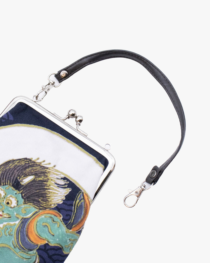 Wa Modern, Gamaguchi Purse with a Handle, Furaijin